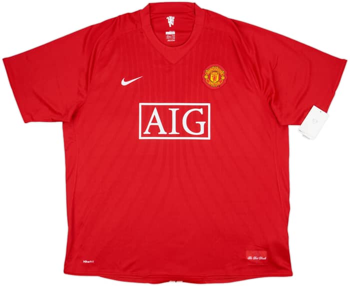 2007-09 Manchester United Home Shirt Berbatov #9 (3XL)