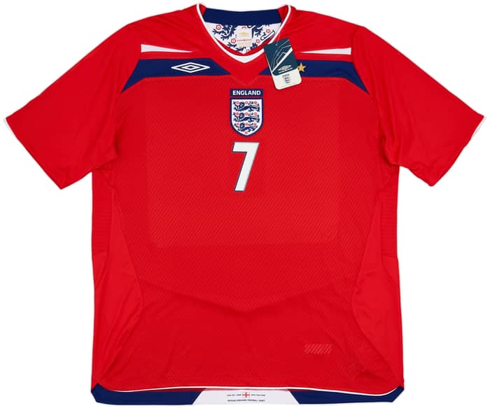 2008-10 England Away Shirt Beckham #7 (XXL)