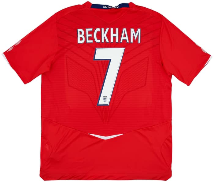 2008-10 England Away Shirt Beckham #7 (XL)