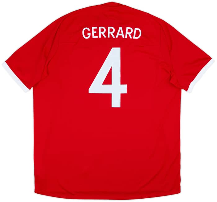 2010-11 England Away Shirt Gerrard #4 (XXL)