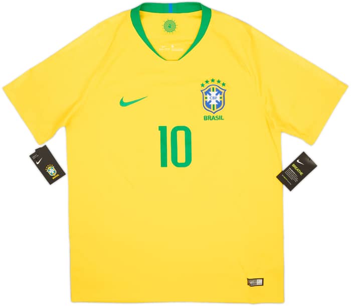 2018-19 Brazil Home Shirt Neymar Jr #10 (L)