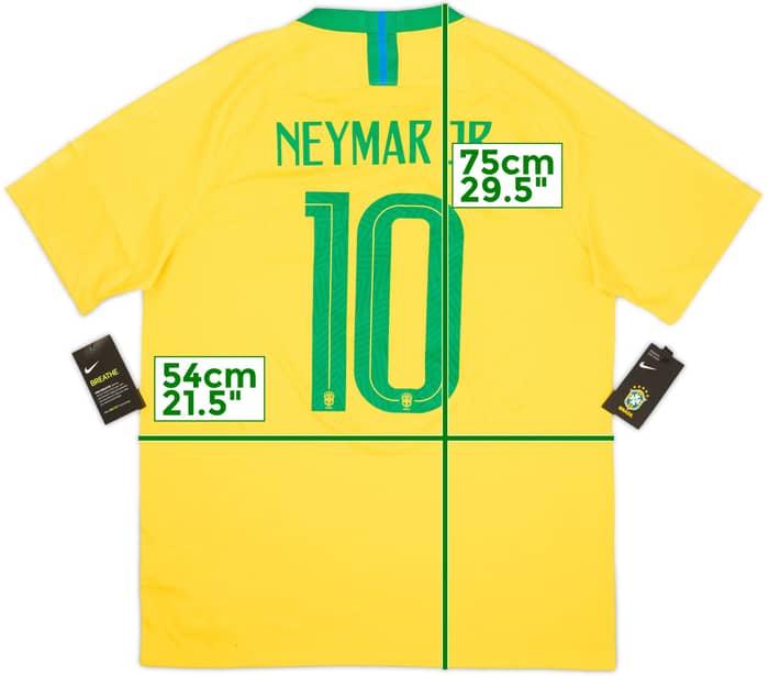 2018-19 Brazil Home Shirt Neymar Jr #10 (L)