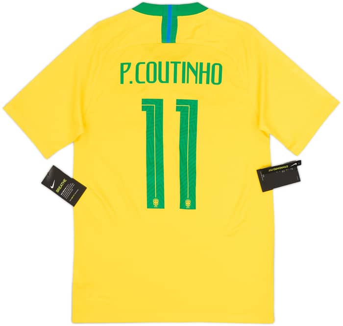 2018-19 Brazil Home Shirt Coutinho #11 (S)