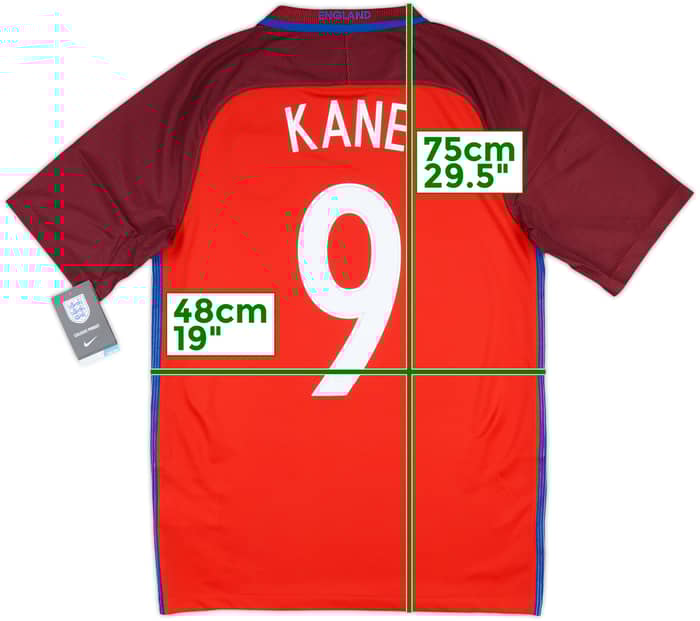 2016-17 England Away Shirt Kane #9 (S)