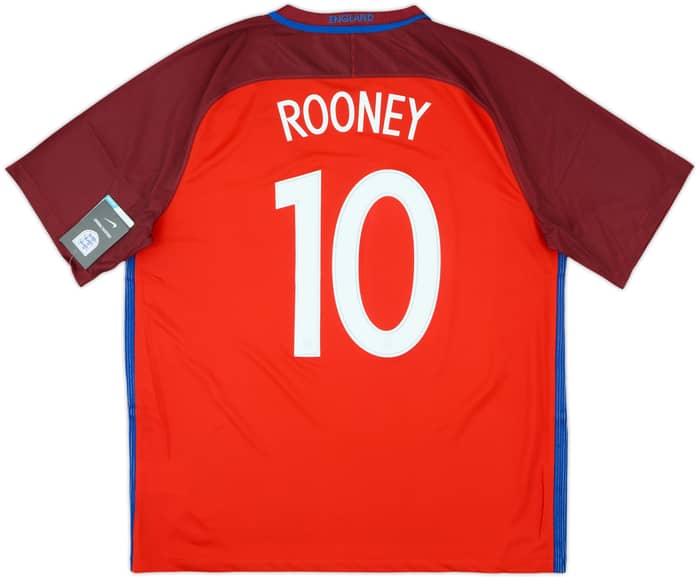 2016-17 England Away Shirt Rooney #10 (XL)