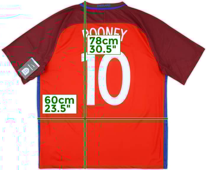 2016-17 England Away Shirt Rooney #10 (XL)