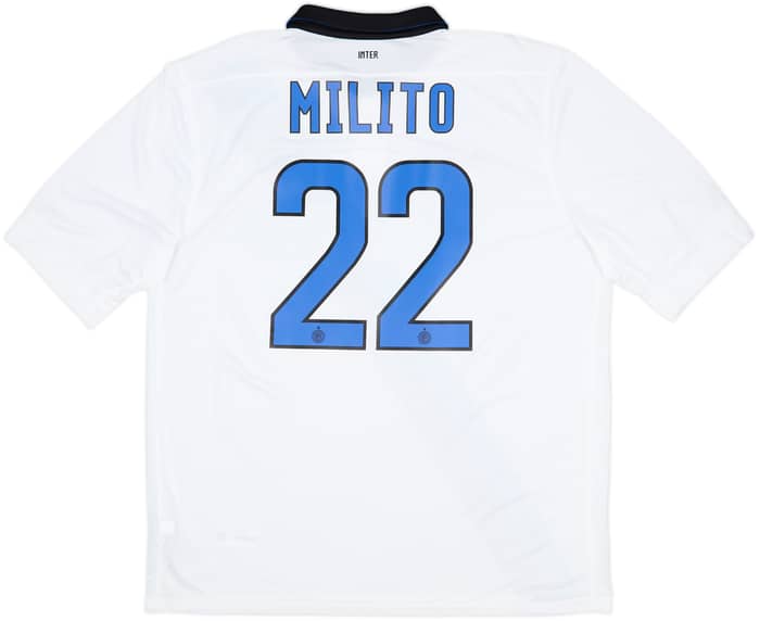 2011-12 Inter Milan Away Shirt Milito #22 (XL)