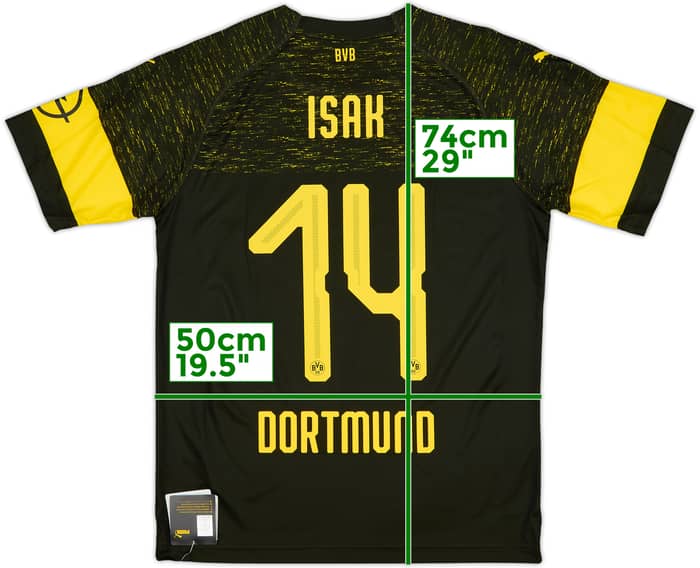 2018-19 Borussia Dortmund Away Shirt Isak #14 (M)