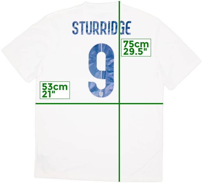 2014-15 England Home Shirt Sturridge #9 (L)