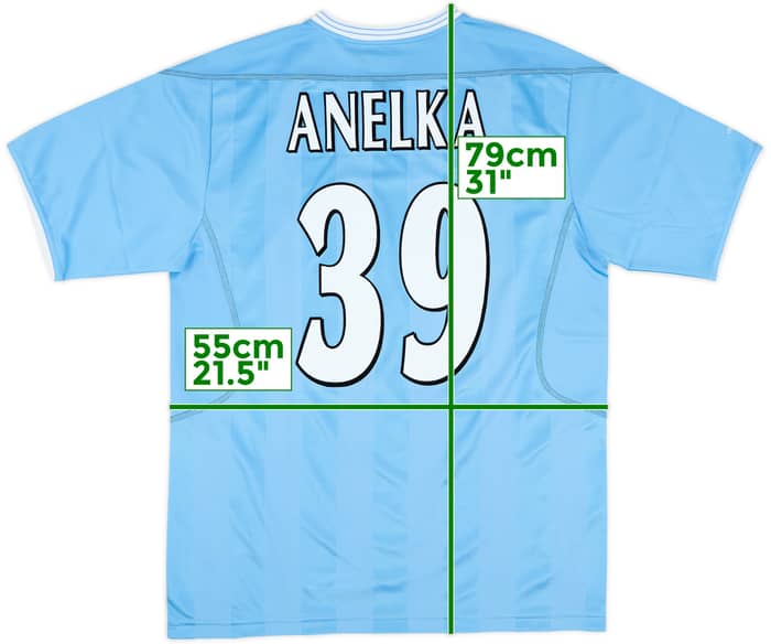 2003-04 Manchester City Home Shirt Anelka #39 (M)