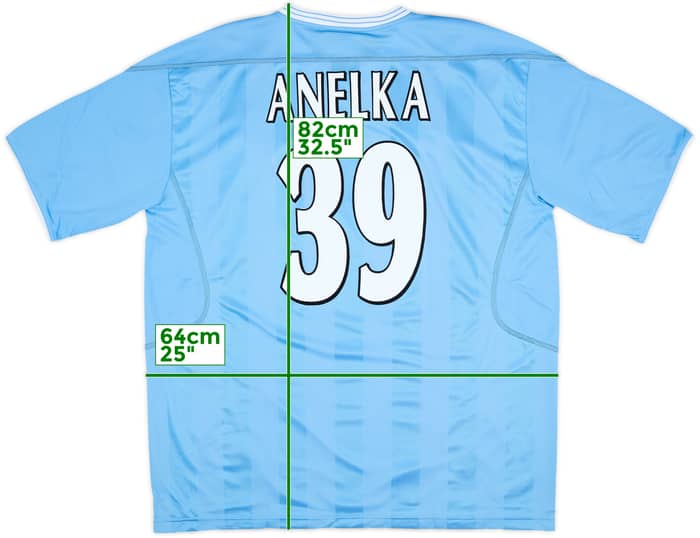 2003-04 Manchester City Home Shirt Anelka #39 (XL)