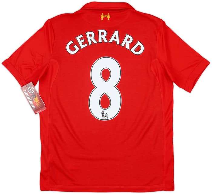 2012-13 Liverpool Home Shirt Gerrard #8 (XL.Boys)