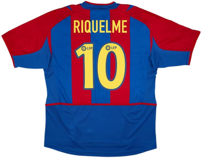 2002-03 Barcelona Home Shirt Riquelme #10 (L)