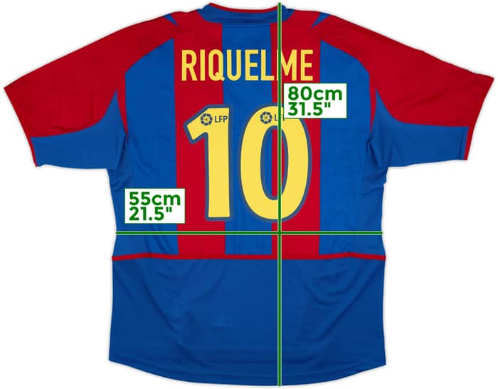 2002-03 Barcelona Home Shirt Riquelme #10 (L)