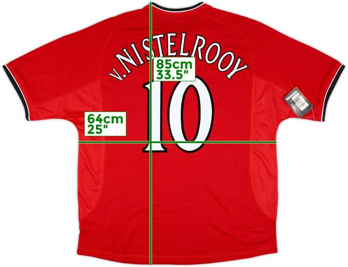 2000-02 Manchester United Home Shirt V.Nistelrooy #10 (XXL)
