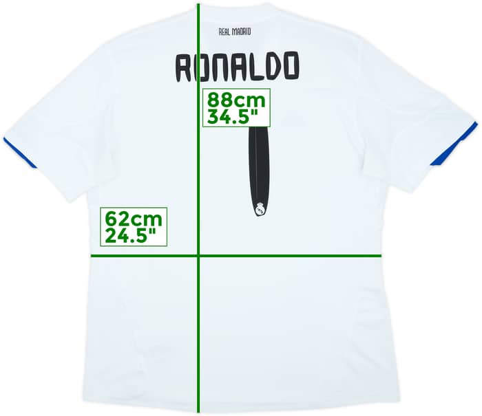 2010-11 Real Madrid Home Shirt Ronaldo #7 - 8/10 - (XXL)