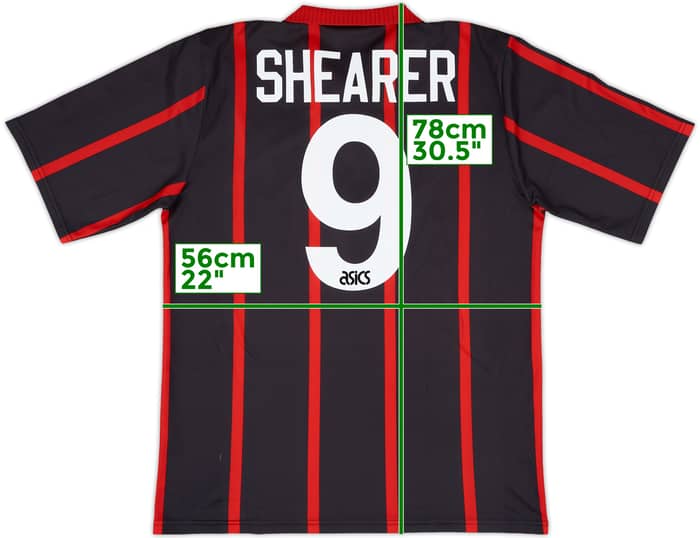 1994-95 Blackburn Away Shirt Shearer #9 - 5/10 - (L)