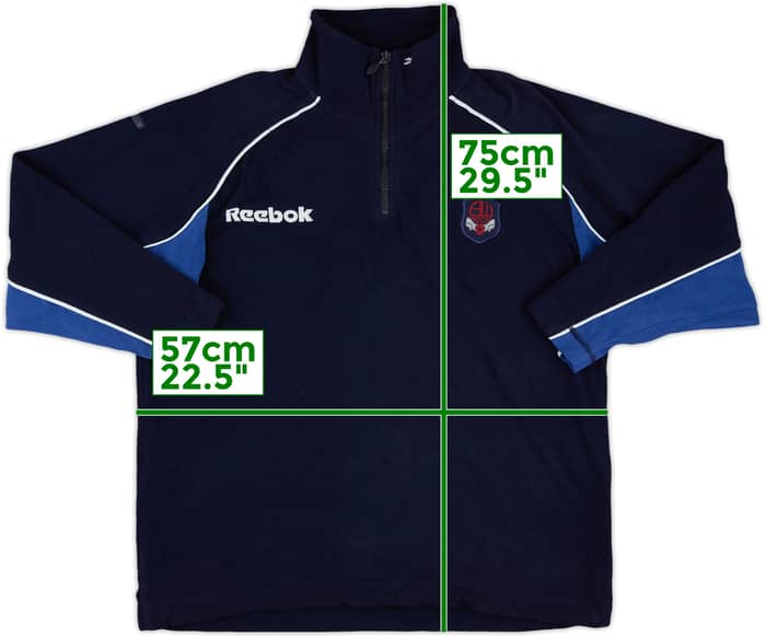 2000-01 Bolton Reebok 1/4 Zip Fleece Top - 8/10 - (S)