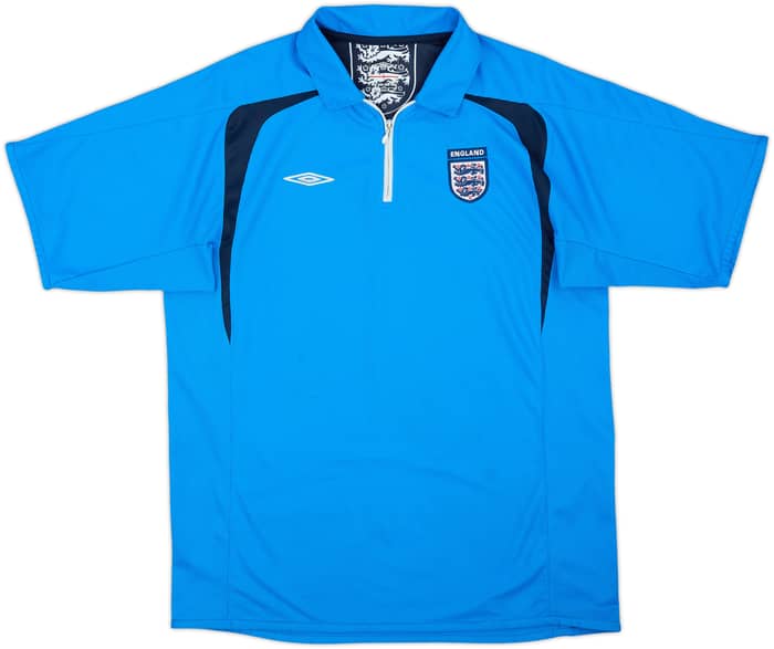 2006-07 England Umbro 1/4 Zip Polo Shirt - 7/10 - (L)
