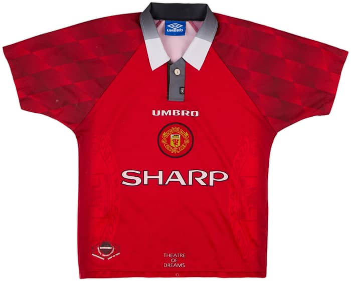 1996-98 Manchester United Home Shirt Keane #16 - 6/10 - (Y)