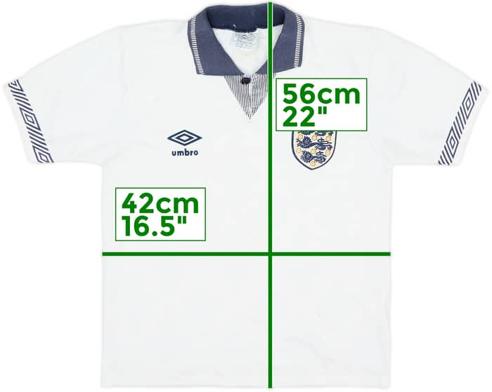 Camiseta de local de Inglaterra 1990-92 - 5/10 - (M.Niños)