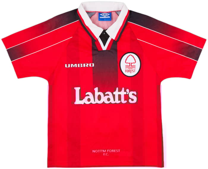 1996-97 Nottingham Forest Home Shirt Pearce #3 - 9/10 - (Y)