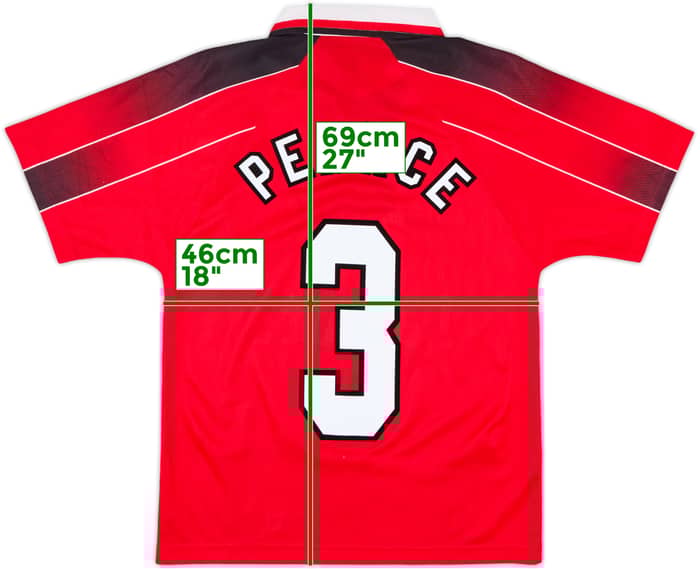 1996-97 Nottingham Forest Home Shirt Pearce #3 - 9/10 - (Y)