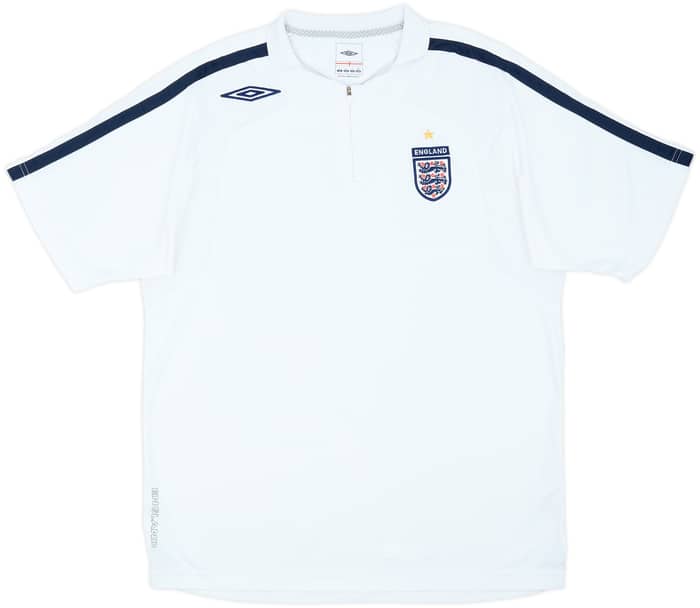 2006-07 England Umbro 1/4 Zip Polo Shirt - 6/10 - (L)