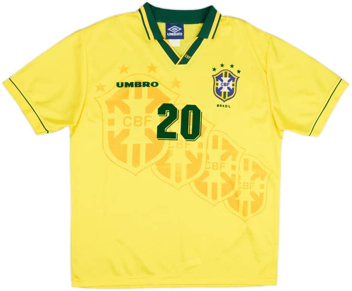 1994 Brazil Home Shirt Ronaldo #20 - 8/10 - (XL)