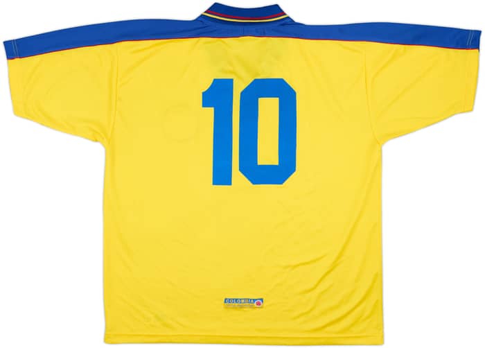 1998-01 Colombia Home Shirt #10 (Valderrama) - 8/10 - (XL)