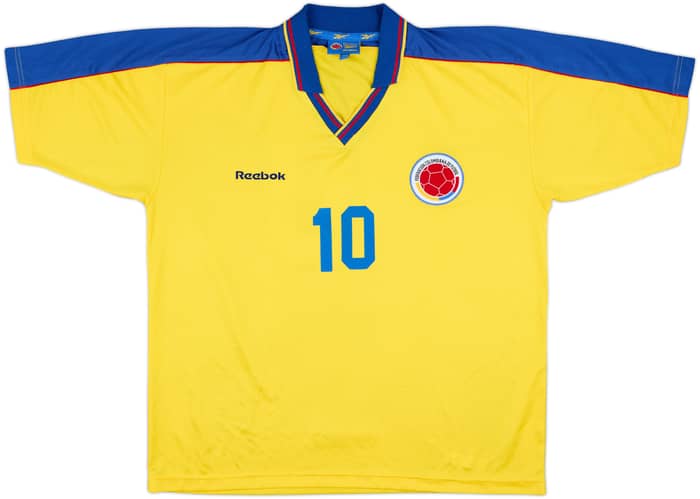1998-01 Colombia Home Shirt #10 (Valderrama) - 8/10 - (XL)