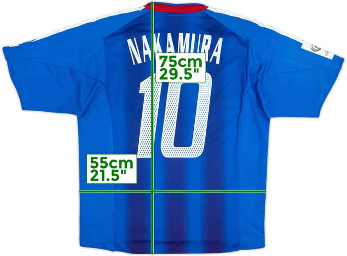 2004-06 Japan Home Shirt Nakamura #10 - 8/10 - (S)