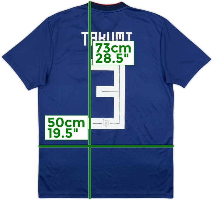 2018-19 Japan Home Shirt Takumi #3 - 7/10 - (L)