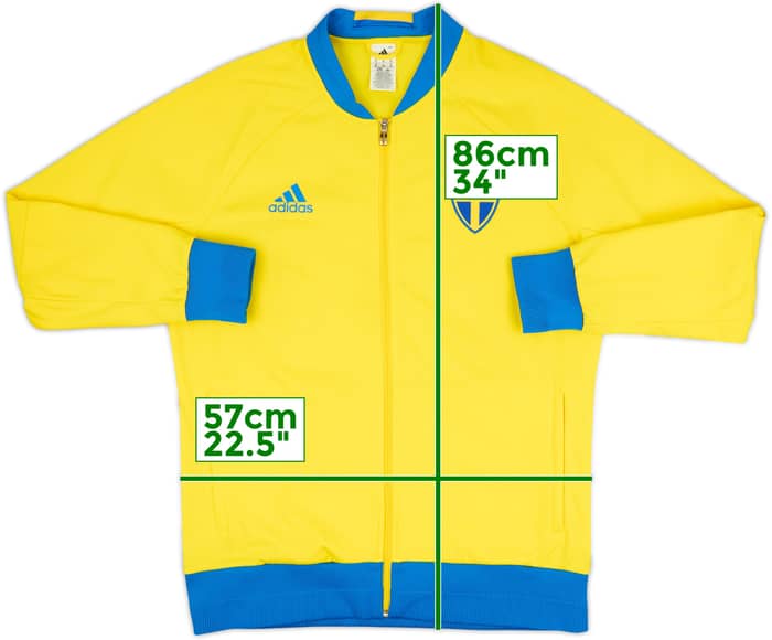 2015-16 Suecia adidas Chaqueta de Entrenamiento - 7/10 - (XL)