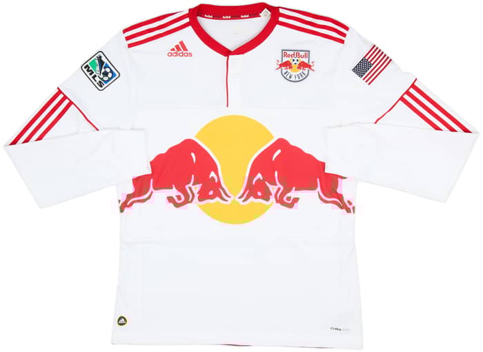 Camiseta de local auténtica de manga larga del New York Red Bulls 2010 Henry #14 - 9/10 - (XL)