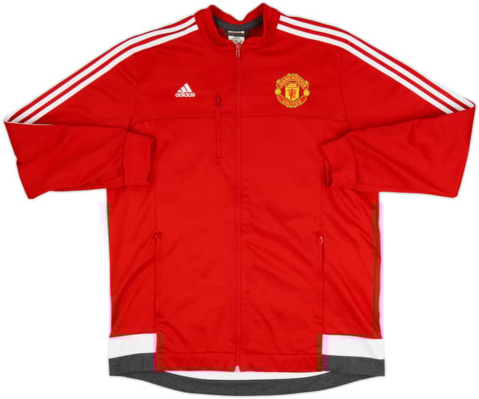 2015-16 Manchester United adidas Track Jacket - 8/10 - (XL)