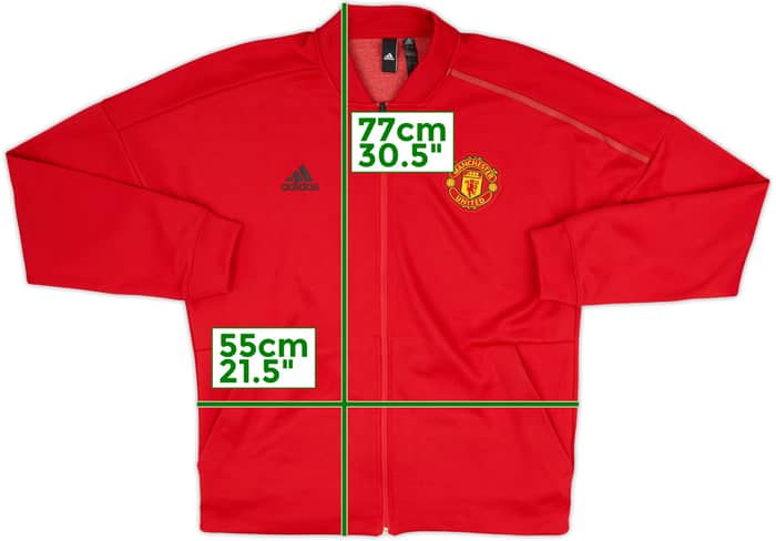2018-19 Manchester United adidas Track Jacket - 9/10 - (L)