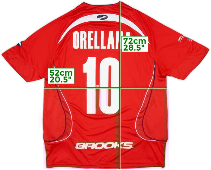 2007-09 Chile Home Shirt Orellana #10 - 9/10 - (L)