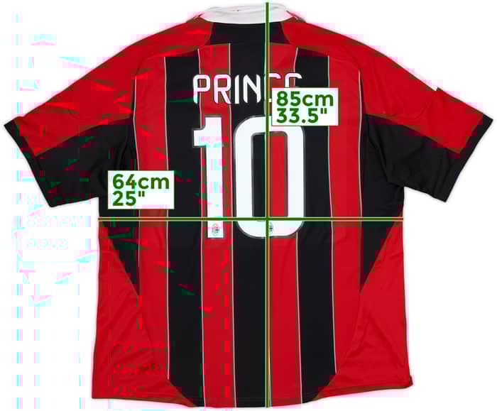 2012-13 AC Milan Home Shirt Prince #10 - 10/10 - (XXL)