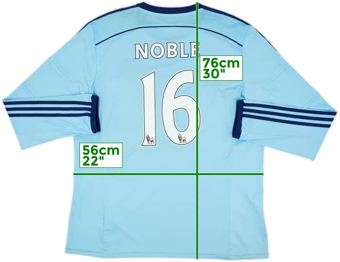 2014-15 West Ham Away L/S Shirt Noble #16 - 6/10 - (XL)