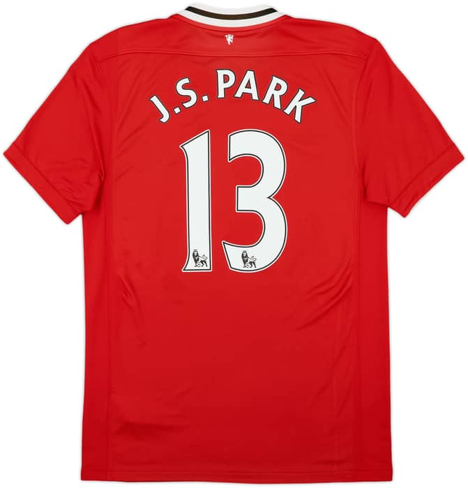 2011-12 Manchester United Home Shirt J.S.Park #13 - 6/10 - (M)