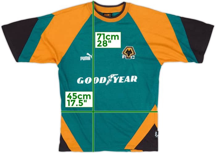 1996-97 Wolves Puma Cotton Tee - 8/10 - (S)