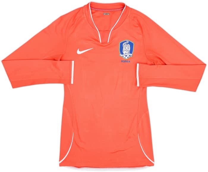 2008-10 South Korea Player Issue Home L/S Shirt - 8/10 - (L)