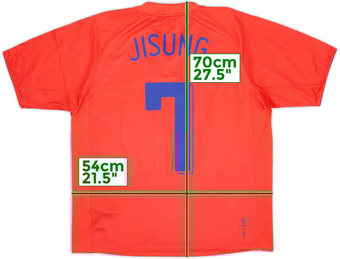 2006-08 South Korea Home Shirt Ji Sung #7 - 6/10 - (L)