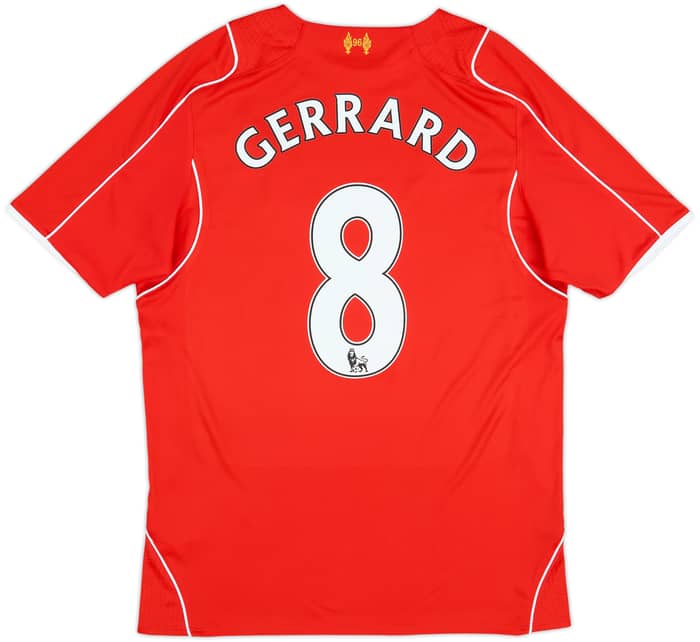 2014-15 Liverpool Home Shirt Gerrard #8 - 5/10 - (M)