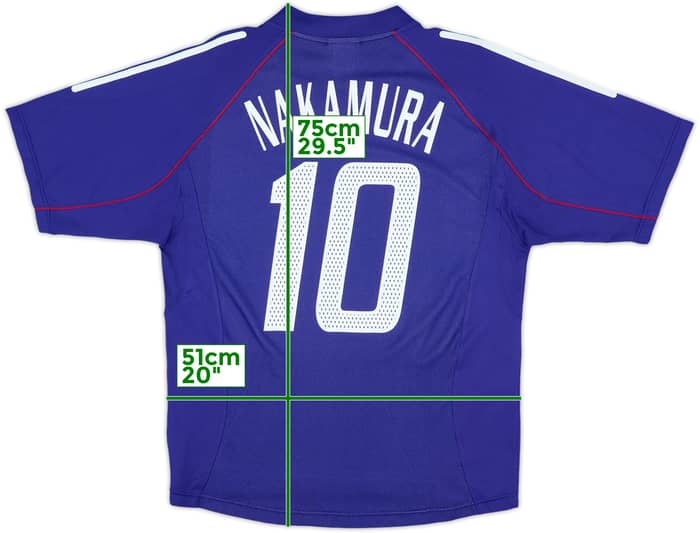 2002-04 Japan Home Shirt Nakamura #10 - 9/10 - (L)