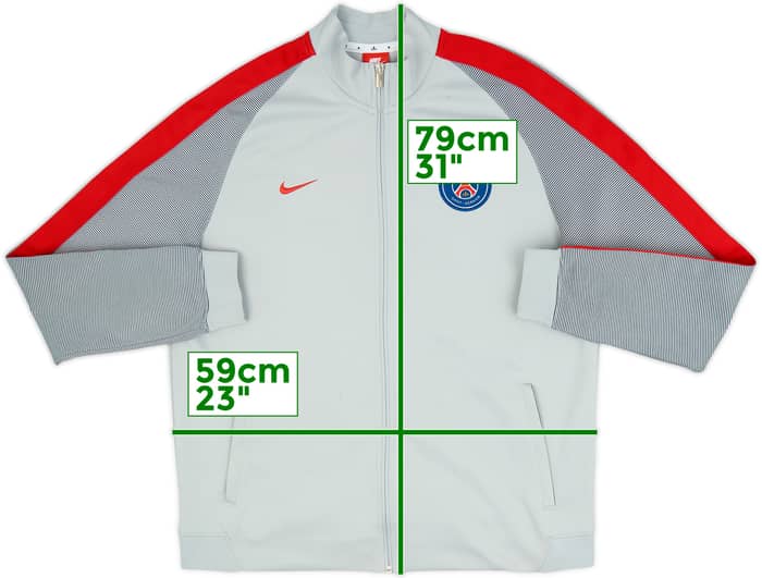 2017-18 Paris Saint-Germain Nike Track Jacket - 7/10 - (XL)