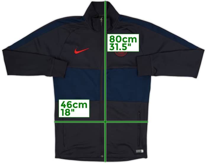 2019-20 Paris Saint-Germain Nike Hooded Track Jacket - 9/10 - (S)