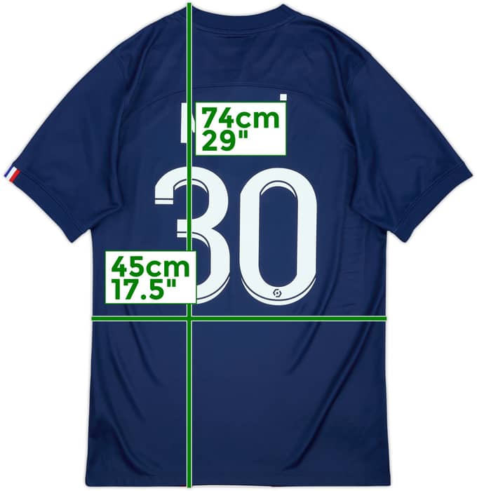 2022-23 Paris Saint-Germain Home Shirt Messi #30 - 9/10 - (S)