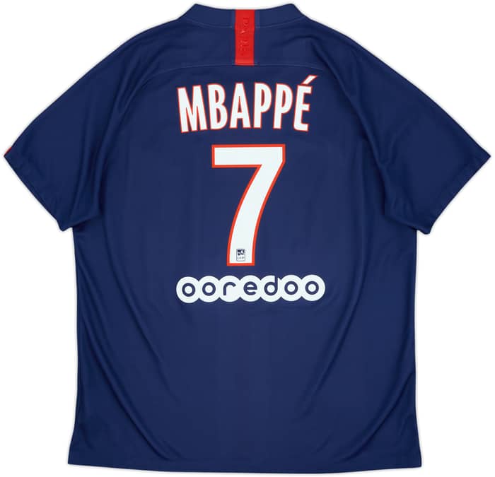 2019-20 Paris Saint-Germain Home Shirt Mbappe #7 - 7/10 - (XL)